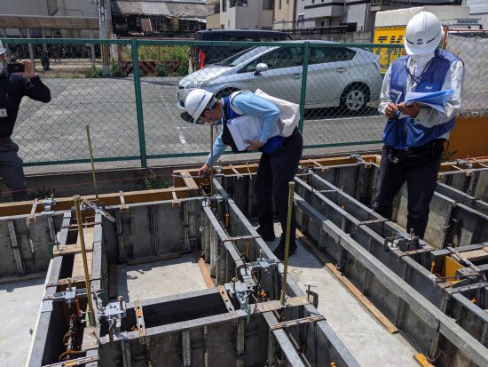 大阪市Ｍ様邸　基礎配筋検査