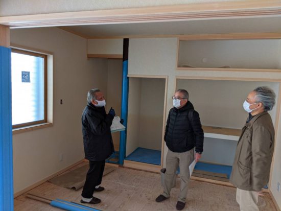 ２月見学会予定現場、完了検査しました